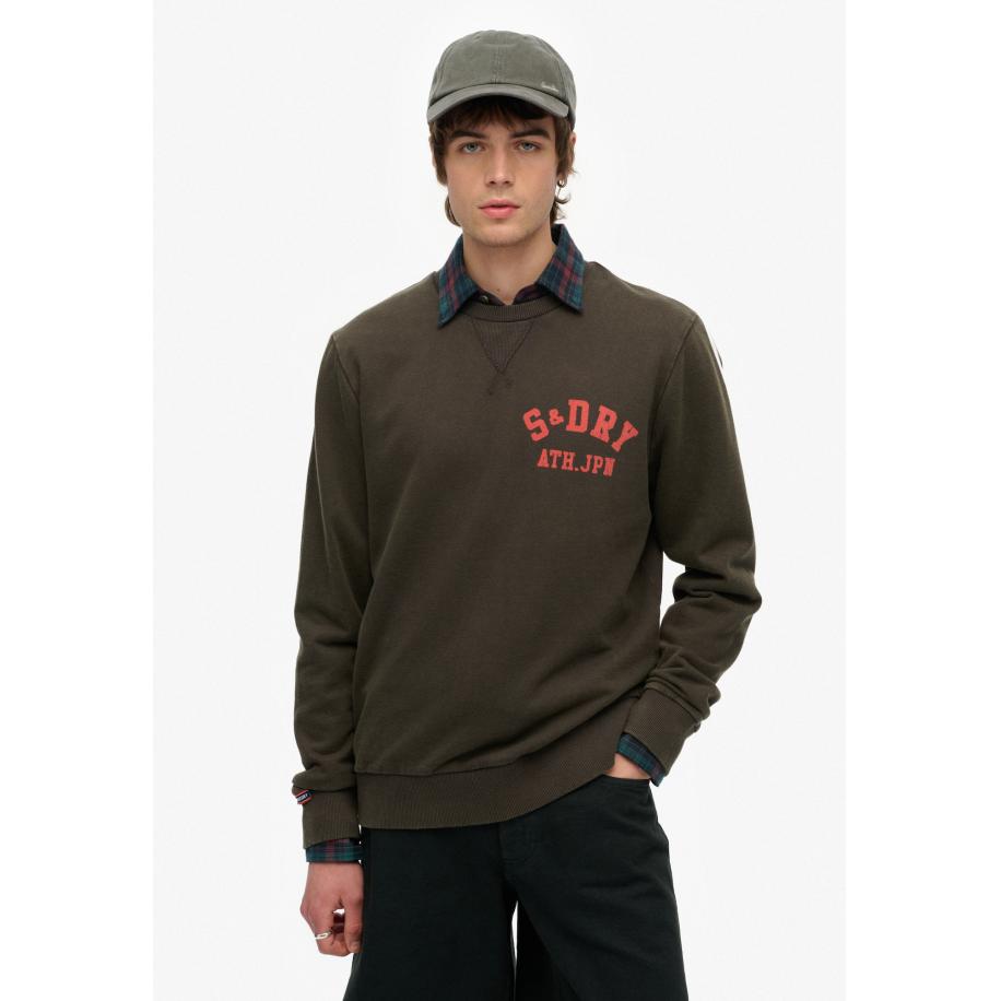 Superdry Superdry Sweatshirt cranberry / zwart -