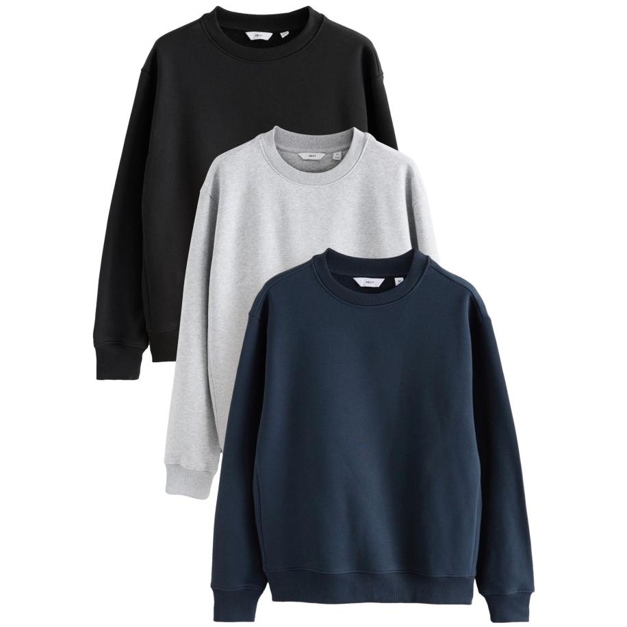 Next Next Sweatshirt navy / lichtgrijs / zwart -