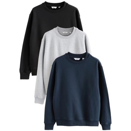 Next Next Sweatshirt navy / lichtgrijs / zwart
