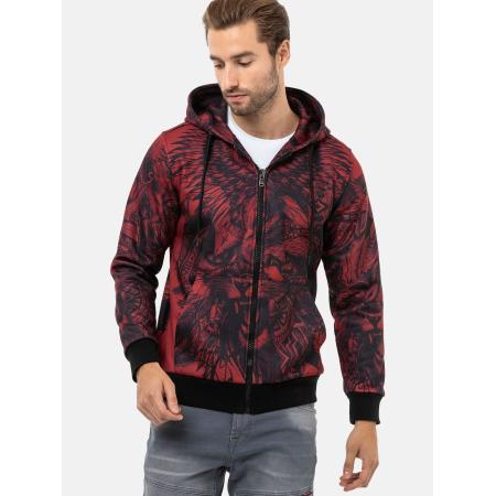 Cipo & Baxx CIPO & BAXX Sweatvest wijnrood