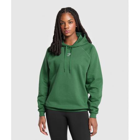 Gymshark Training Oversized Fleece Hoodie Classic Green