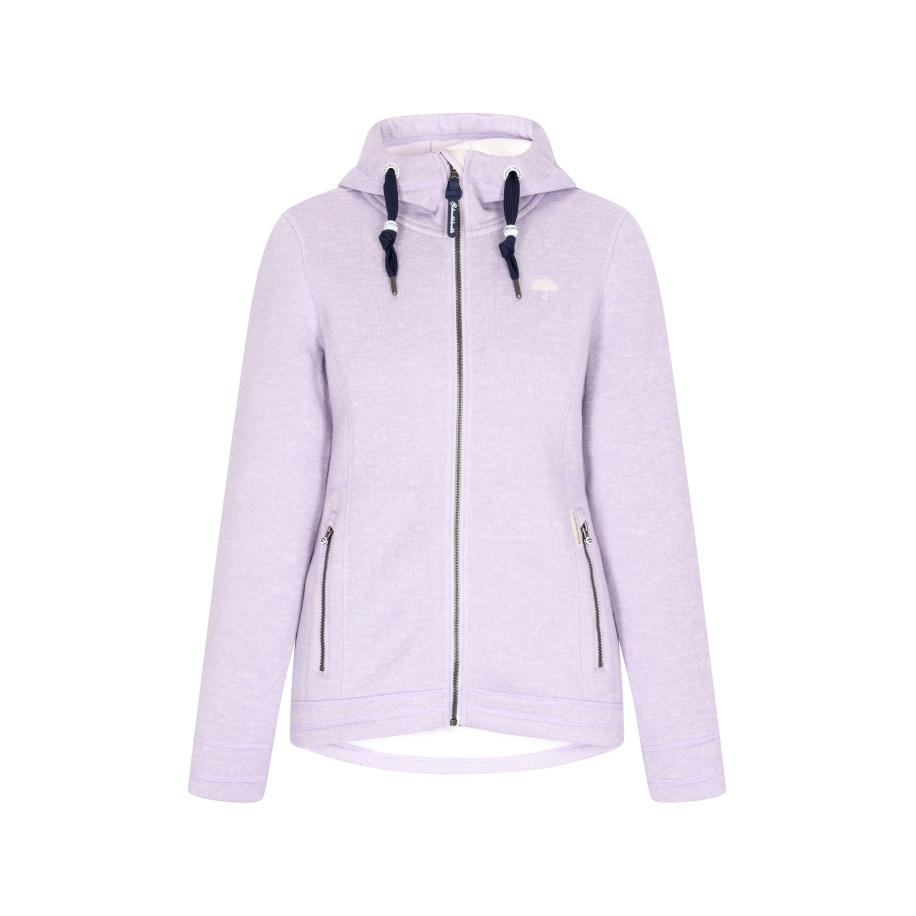 Schmuddelwedda Schmuddelwedda Fleece jas lila / zwart / wit -