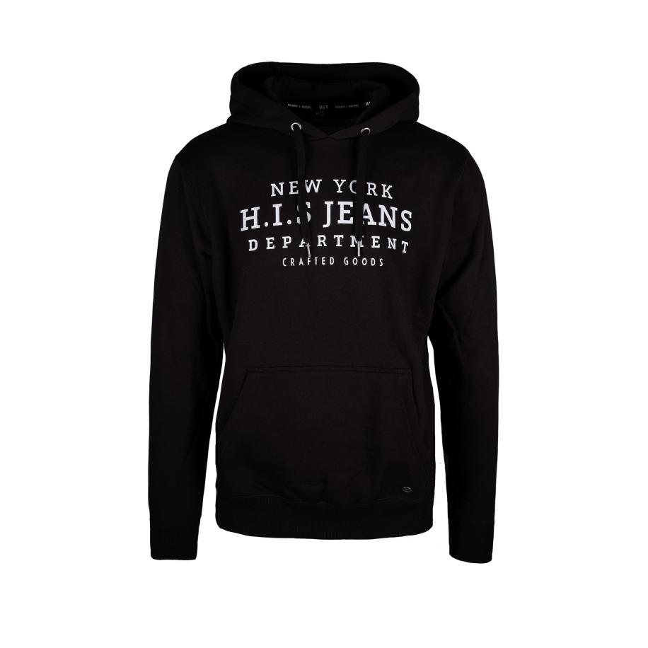 H.I.S H.I.S Sweatshirt zwart / wit -