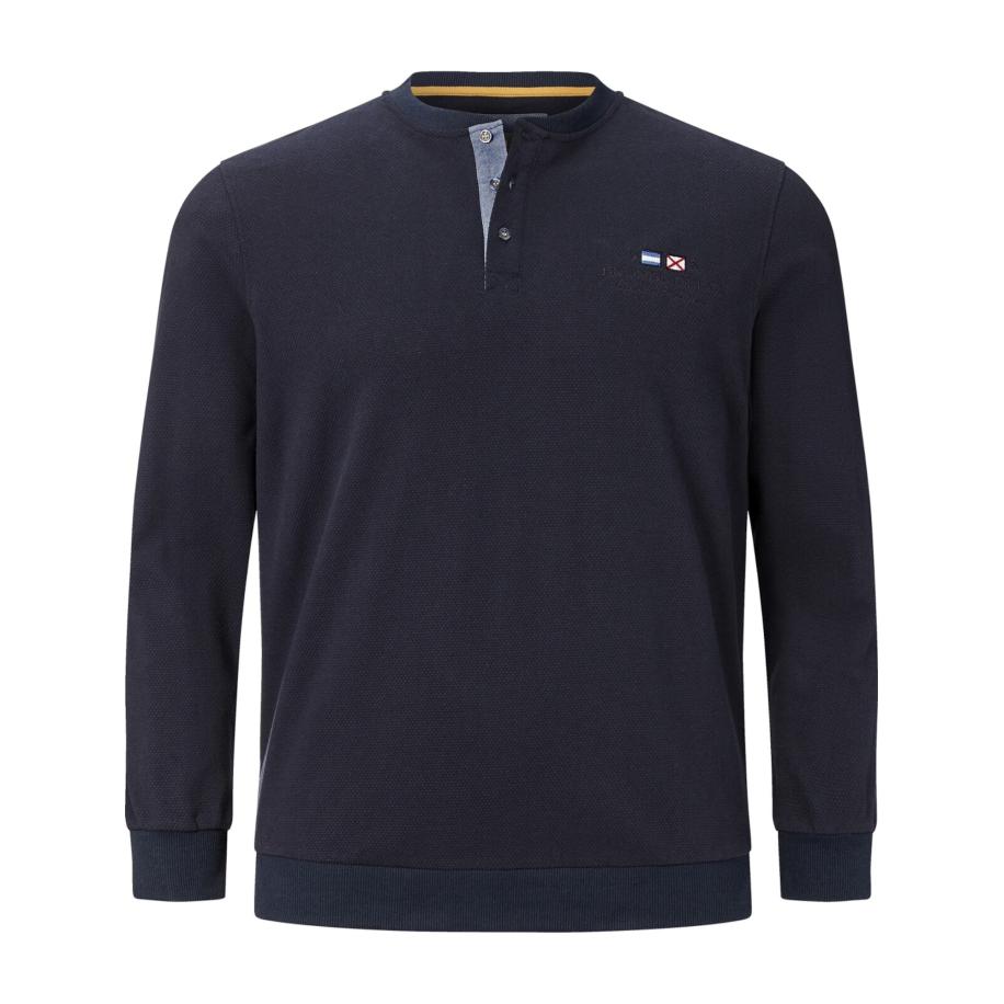 jan vanderstorm Jan Vanderstorm Sweatshirt Viljar donkerblauw -