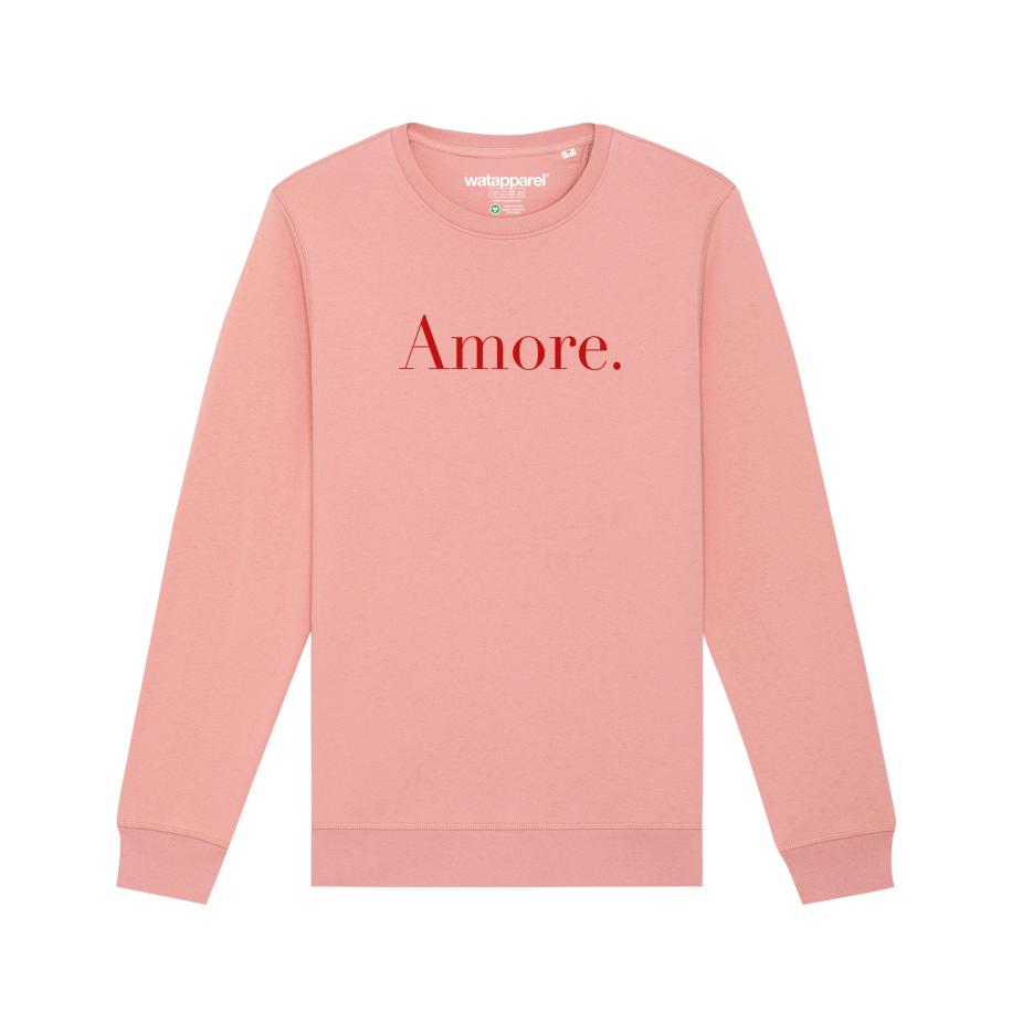 Watapparel Watapparel Sweatshirt Amore rosa / rood -
