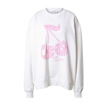 OH APRIL OH APRIL Sweatshirt Cherish Moment lichtroze / parelwit