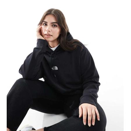 The North Face Plus Essentials Ruimvallende hoodie in zwart