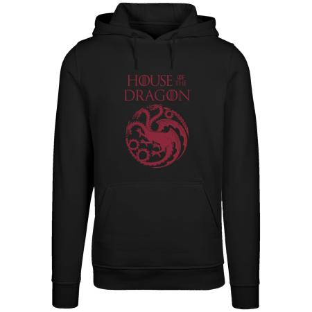 F4NT4STIC F4NT4STIC Sweatshirt House Of The Dragon Targaryen Crest Logo rood / zwart