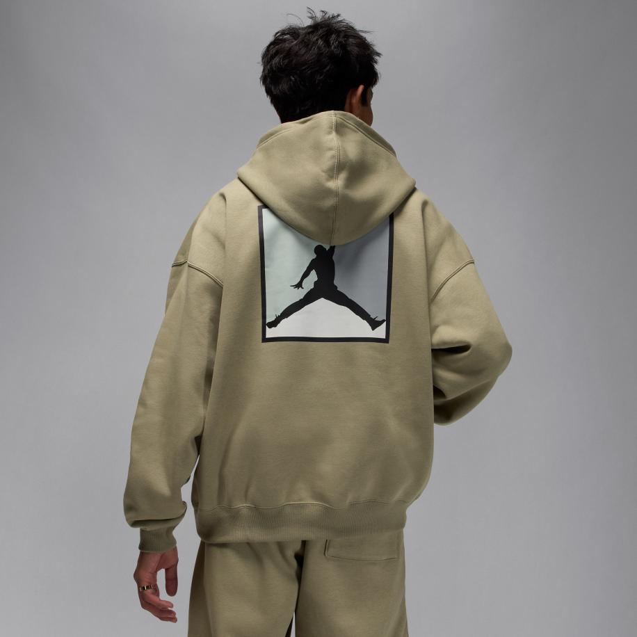 Jordan Brooklyn Fleece hoodie met graphic voor heren - Bruin Bruin