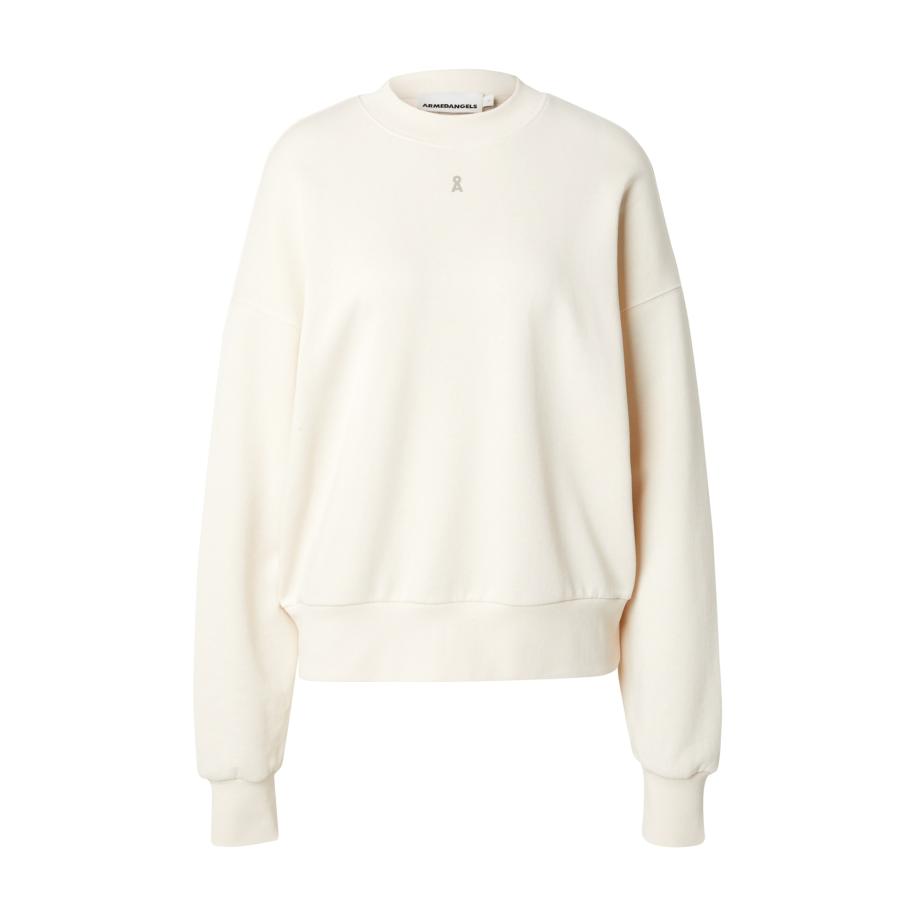 Armedangels ARMEDANGELS Sweatshirt Alizaa Fortune grijs / kiwi / wit -