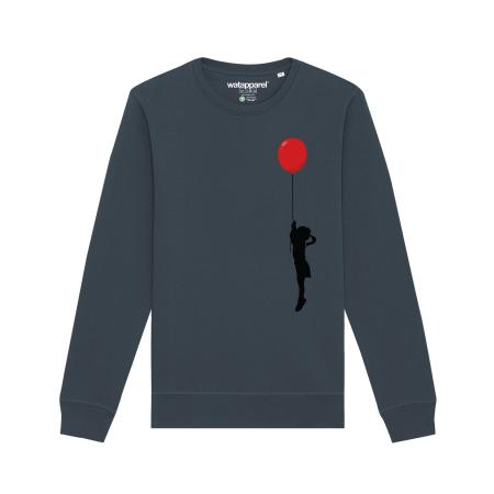 Watapparel Watapparel Sweatshirt donkergrijs / rood / karmijnrood / pastelrood / zwart
