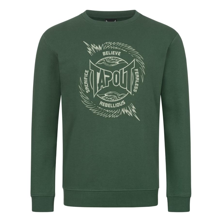 Tapout Tapout Sweatshirt Spirit groen / wit -