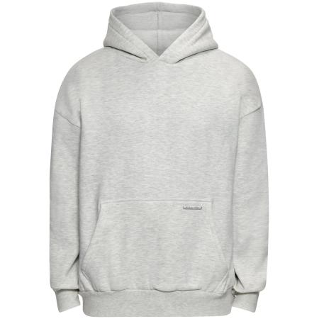 Dropsize Sweatshirt lichtgrijs / wit