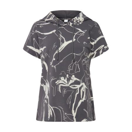 LAURASØN LAURASØN Sweatshirt ecru / donkergrijs