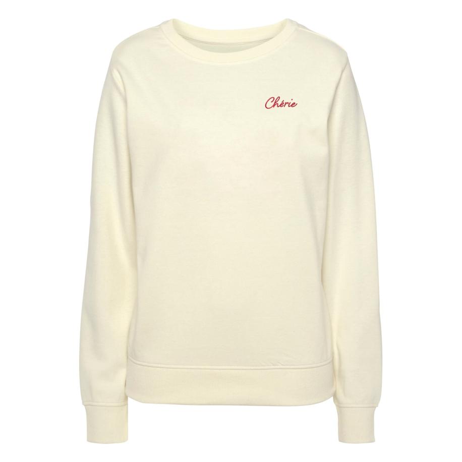 VIVANCE VIVANCE Sweatshirt crème / rood -