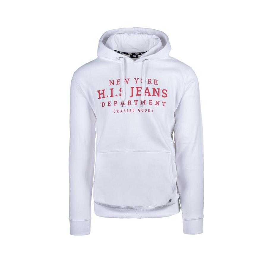 H.I.S H.I.S Sweatshirt donkerrood / wit -