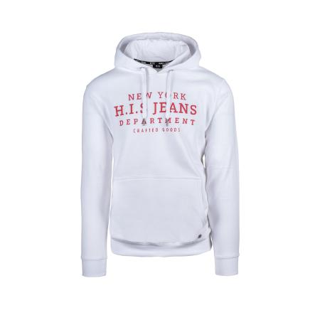 H.I.S H.I.S Sweatshirt donkerrood / wit