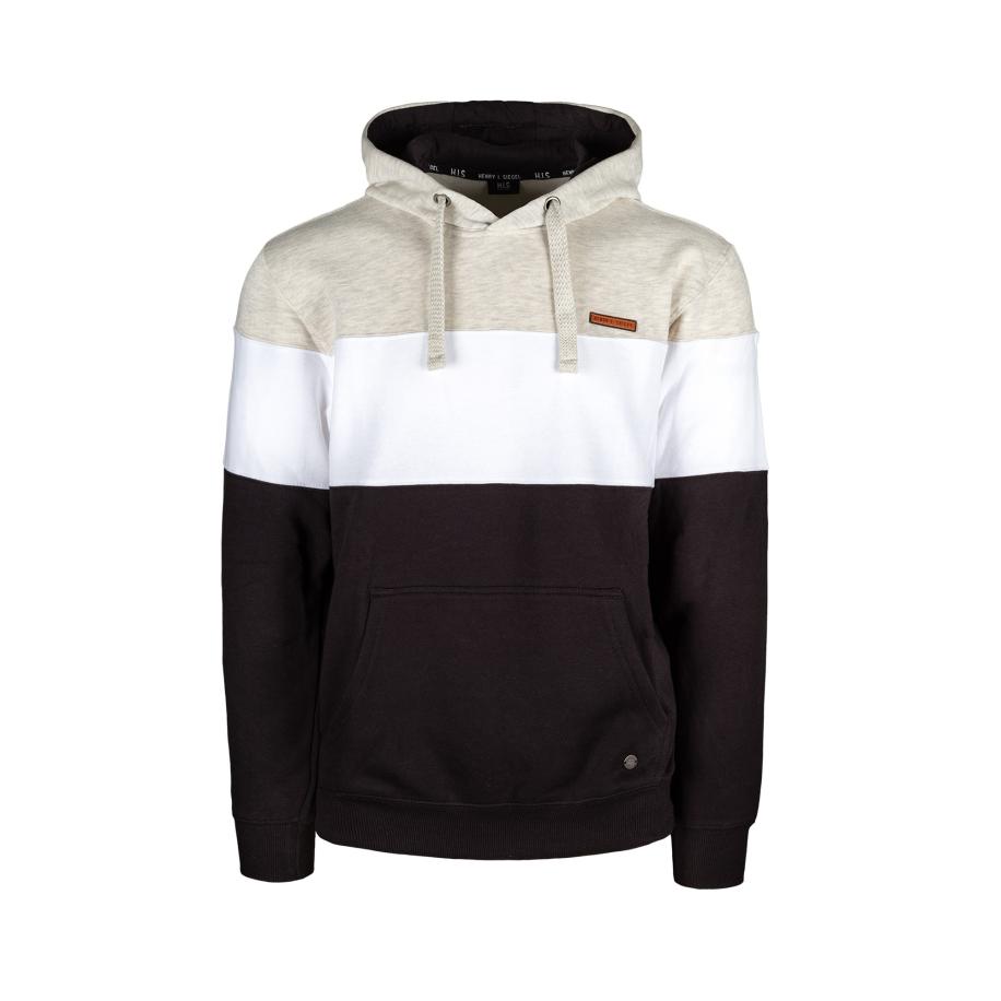 H.I.S H.I.S Sweatshirt sand / zwart / wit -