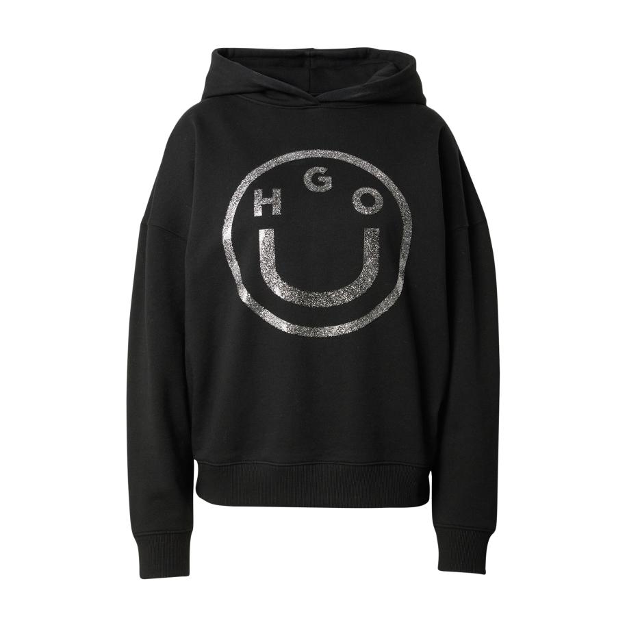 Hugo Boss HUGO Sweatshirt Dolasa zilvergrijs / zwart -