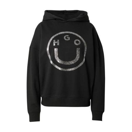 Hugo Boss HUGO Sweatshirt Dolasa zilvergrijs / zwart