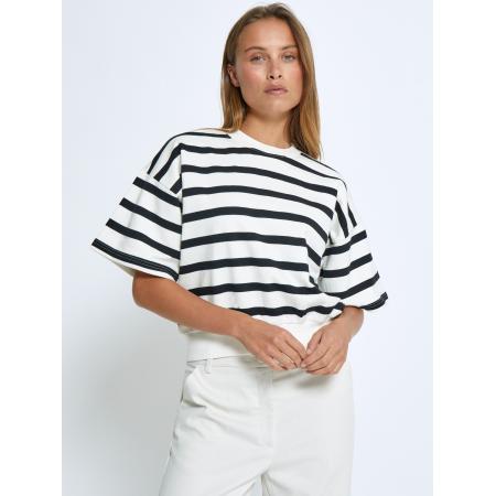 Minus minus Sweatshirt Estella zwart / wit