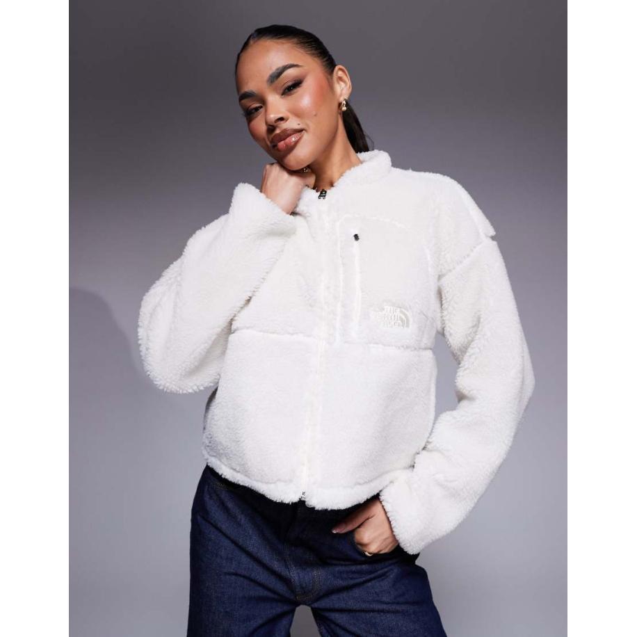 The North Face Extreme Pile Fleece vest met rits in gebroken wit Wit