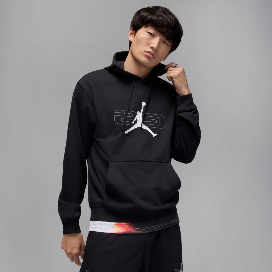 Jordan Sport Crossover fleecehoodie voor heren - Zwart Zwart