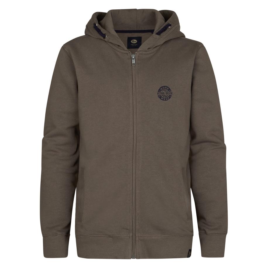 Petrol Industries Petrol Industries Sweatvest chocoladebruin -