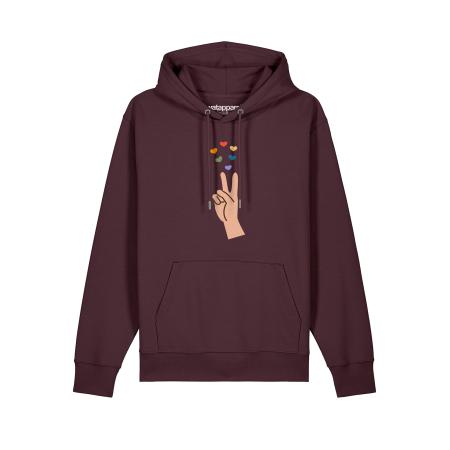 Watapparel Watapparel Sweatshirt Spread Love gemengde kleuren / donkerrood