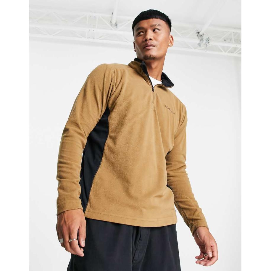 Columbia - Klamath Range II - Fleece met korte rits in bruin Bruin