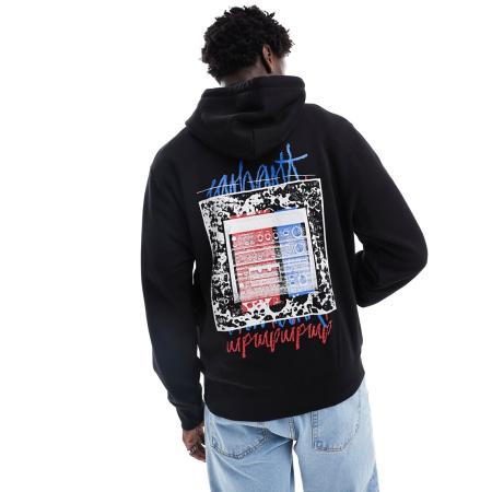 Carhartt WIP - Hoodie met stereo-print in zwart