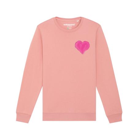 Watapparel Watapparel Sweatshirt Pink Heart zalm roze / eosine / lichtroze