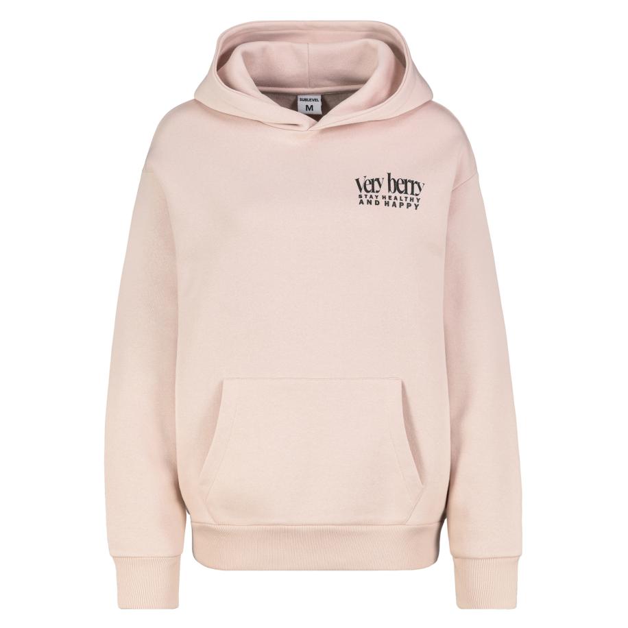 Sublevel Sublevel Sweatshirt poederroze / zwart -