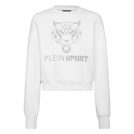 Plein Sport Plein Sport Sweatshirt Tiger zilver / wit