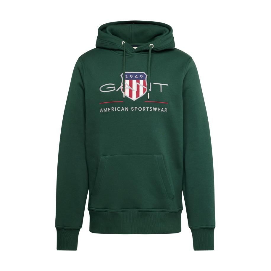 Gant GANT Sweatshirt zilvergrijs / donkergroen / rood / wit -