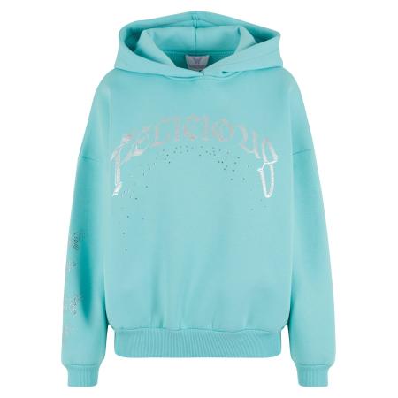 Felicious Sweatshirt turquoise / zilver