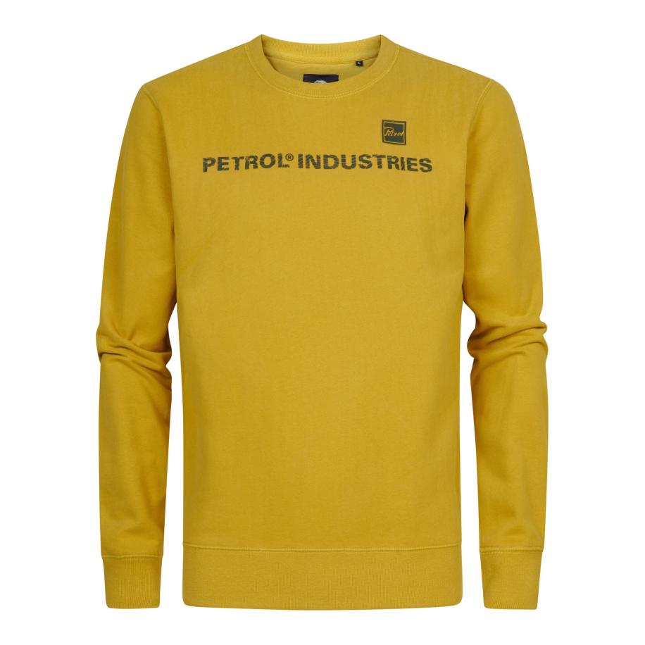 Petrol Industries Petrol Industries Sweatshirt mosterd / zwart -