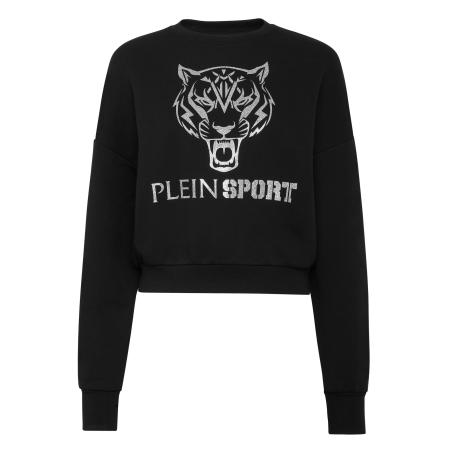Plein Sport Plein Sport Sweatshirt Tiger zwart / zilver