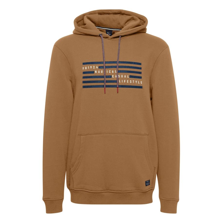 FQ1924 FQ1924 Sweatshirt blauw / lichtbruin / wit -