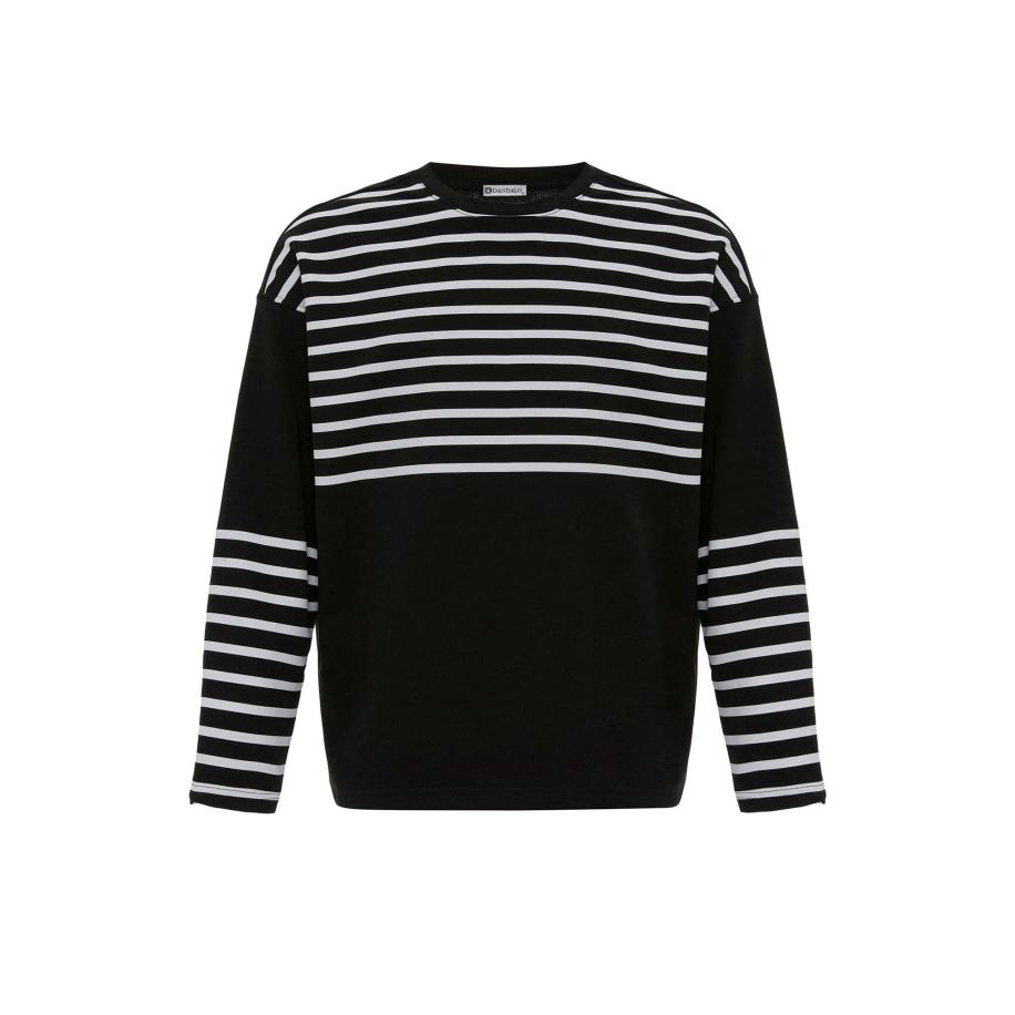 Dandalo Dandalo Sweatshirt zwart / wit -
