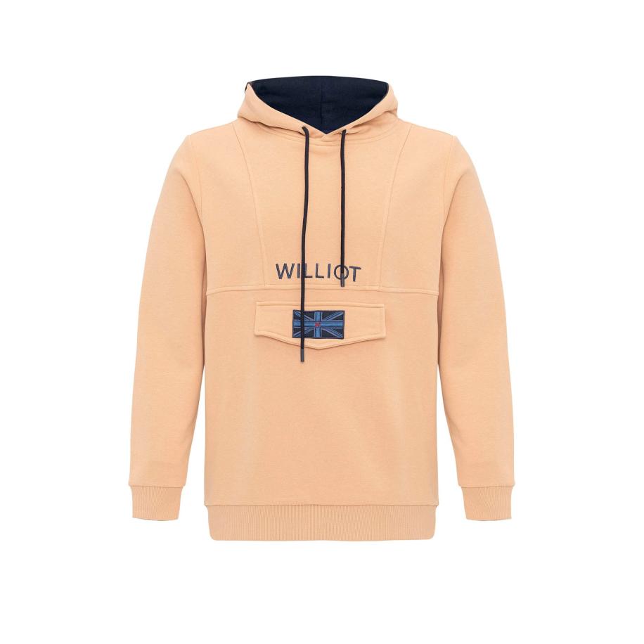 Williot Williot Sweatshirt beige / navy / bruin / zwart -