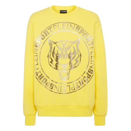 Plein Sport Plein Sport Sweatshirt Tiger geel / zilver