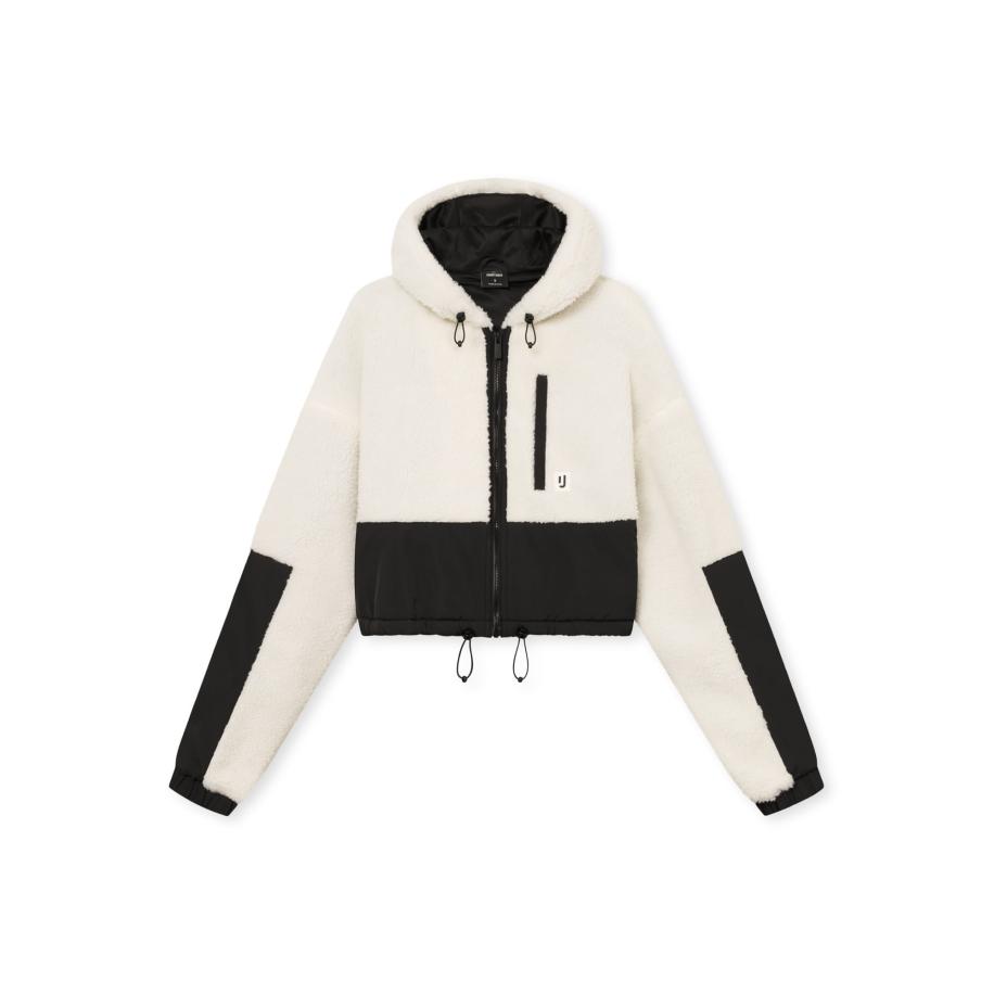 Johnny Urban Johnny Urban Fleece jas Carey crème / zwart -