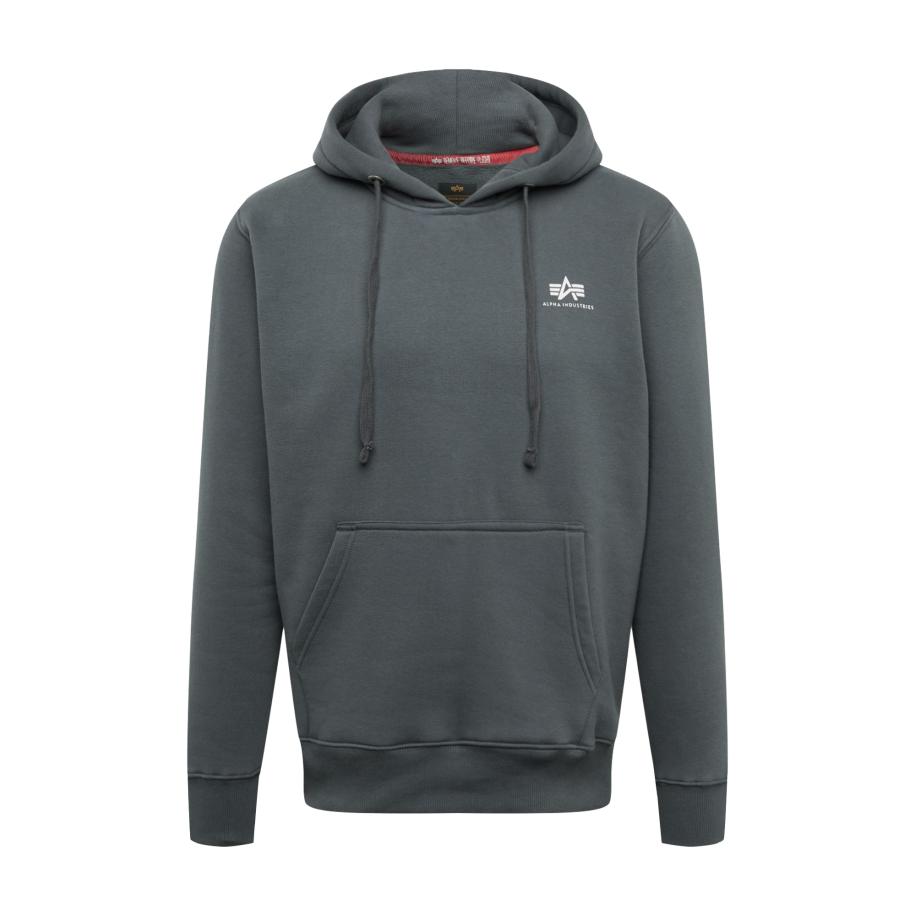 ALPHA INDUSTRIES Sweatshirt donkergrijs / wit Grijs