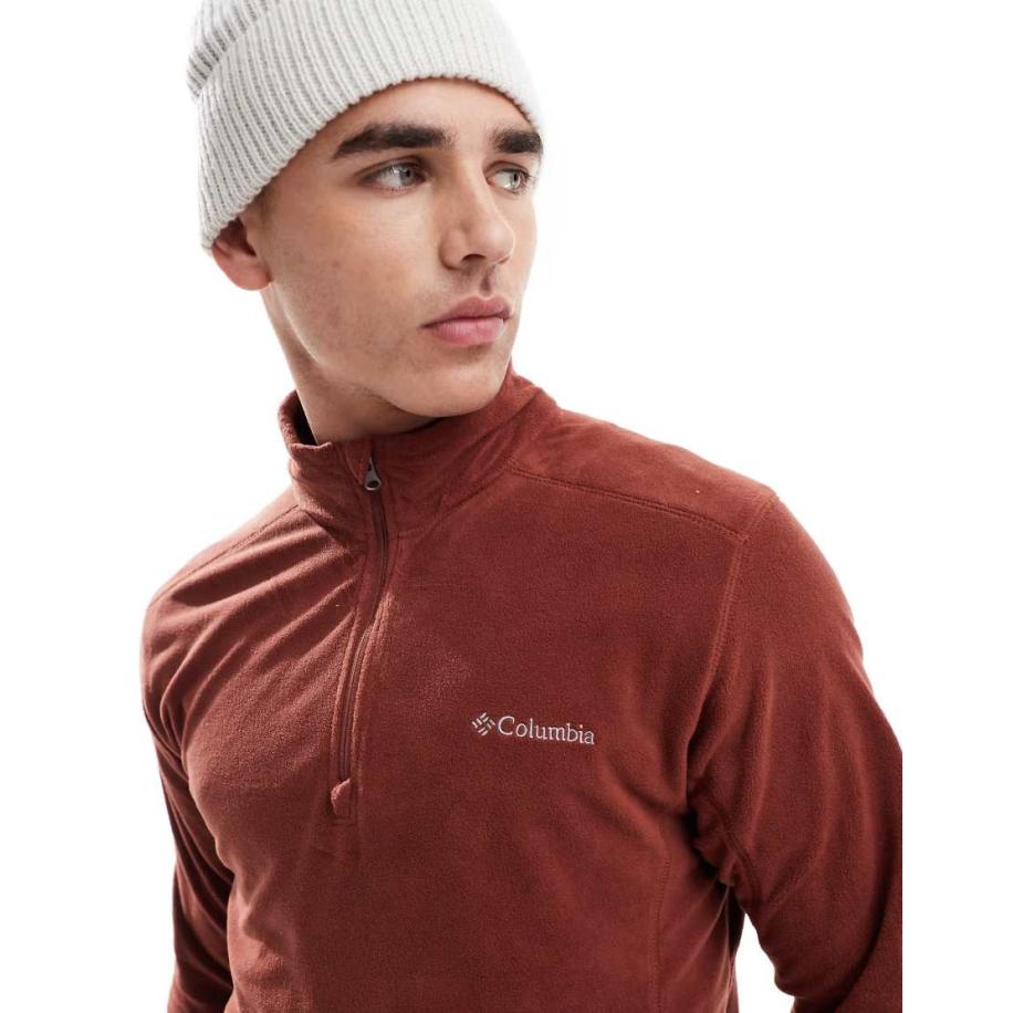 Columbia - Klamath Range II - Fleece met halve rits in bordeauxrood Rood