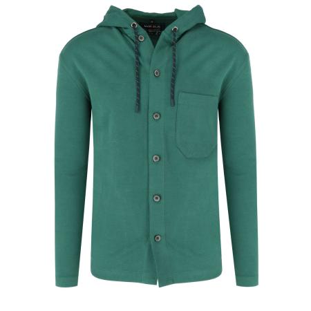 Marvelis Casual Sweatjacket donkergroen, Effen
