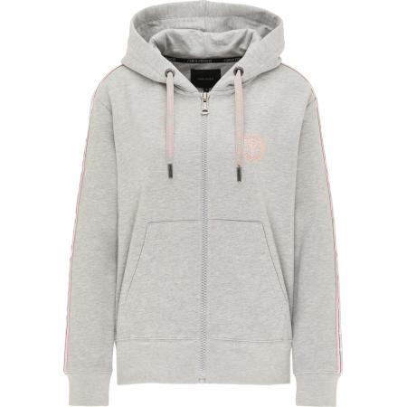 carlo colucci Carlo Colucci Sweatvest Cattaruzza grijs gemêleerd / lichtroze