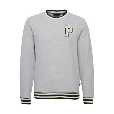 11 Project 11 Project Sweatshirt grijs gemêleerd / zwart / natuurwit