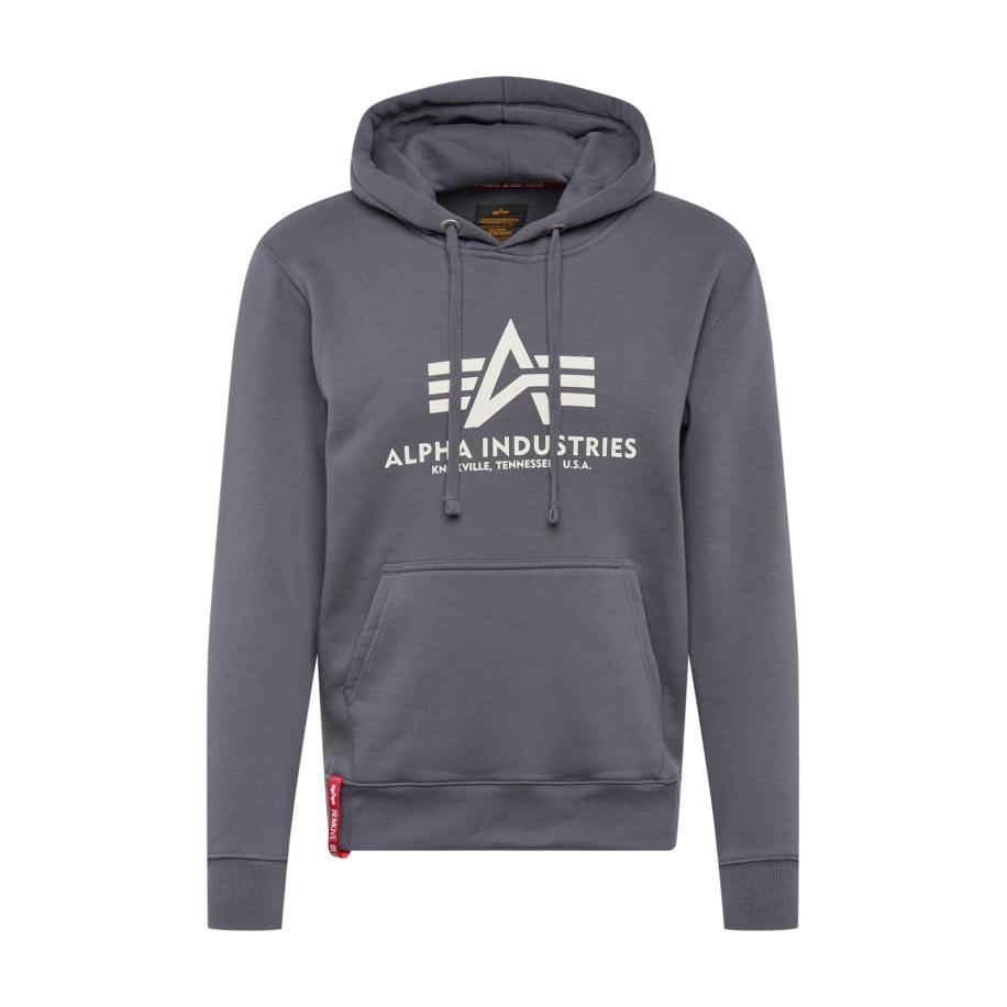 Alpha Industries ALPHA INDUSTRIES Sweatshirt donkergrijs / wit -