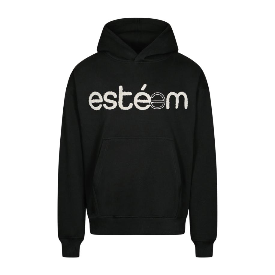 ESTEEM ESTEEM Sweatshirt zwart / wit -